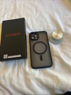 Canshn Magsafe-Compatible iPhone Case in Frosted Black fits  iPhone 12 Pro
